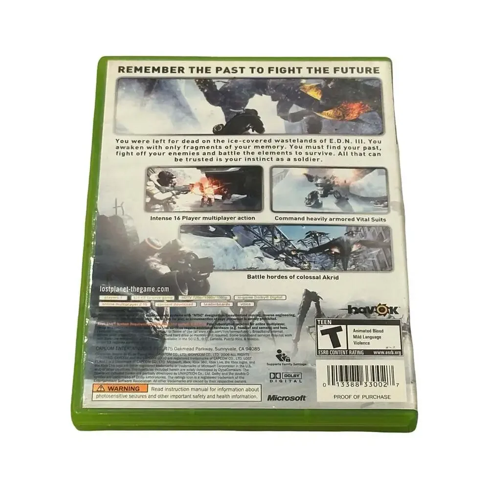 Lost Planet: Extreme Condition Xbox 360 Game Complete in Box CIB